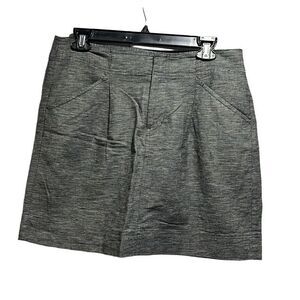 Ann Taylor linen blend mini skirt with pockets